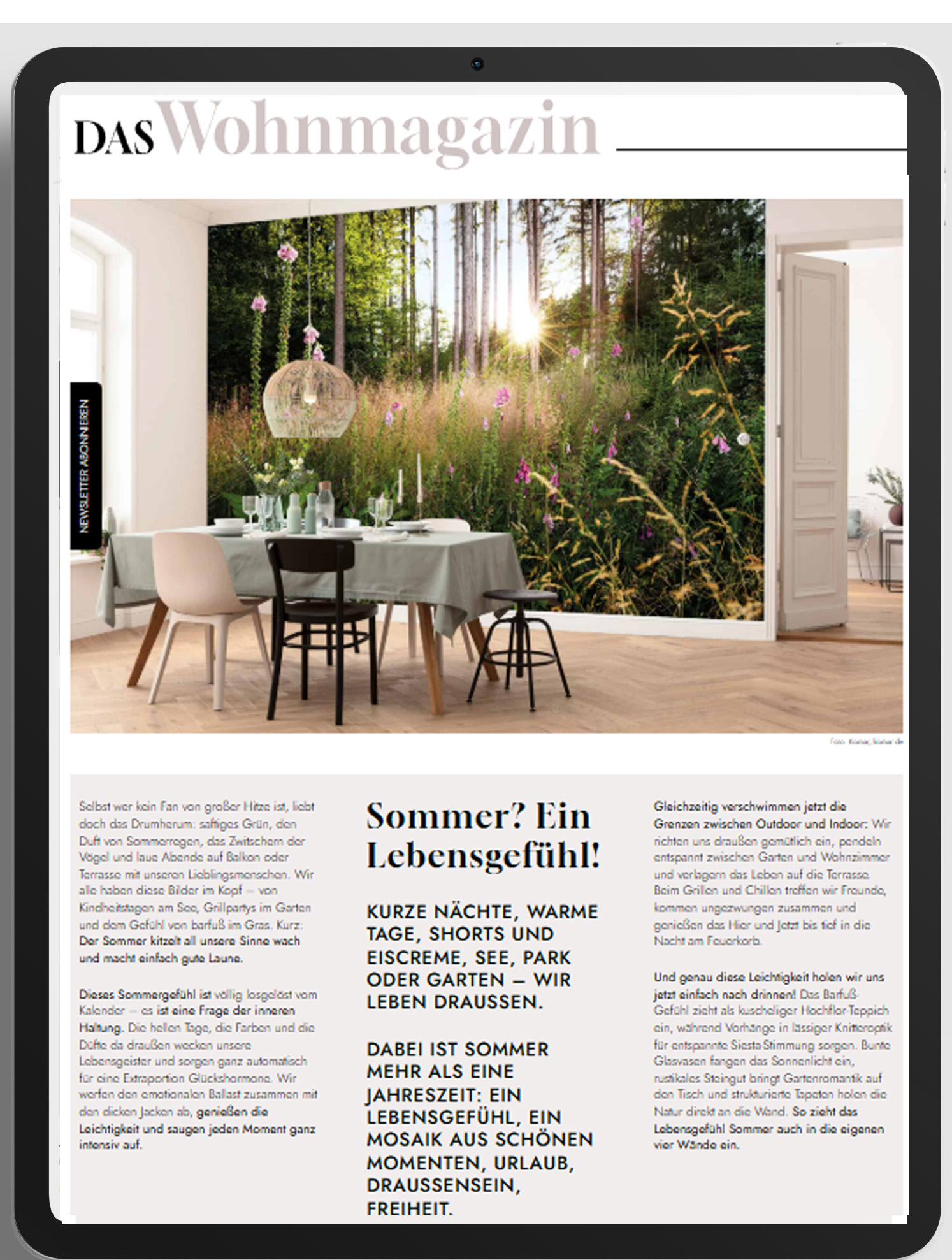 Das Wohnmagazin: Unsere neue Sommerausgabe ist online